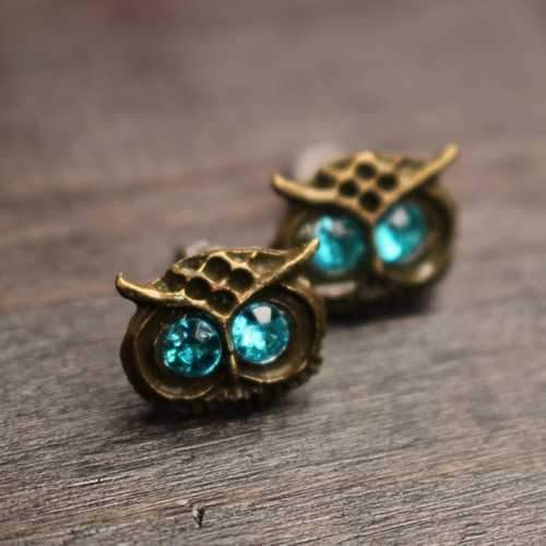 Eyes Owl Ear Stud