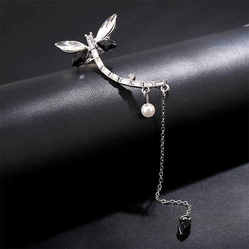 Dragonfly Ear Cuff Tassel Ear Stud