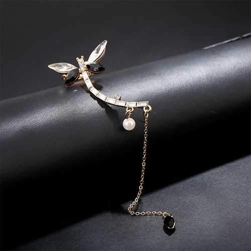 Dragonfly Ear Cuff Tassel Ear Stud