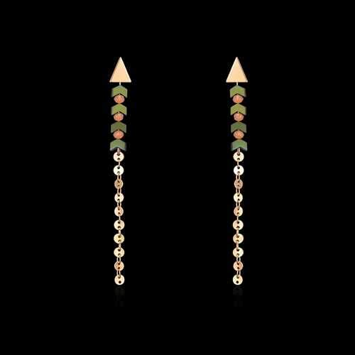 Coin Tassel Earrings