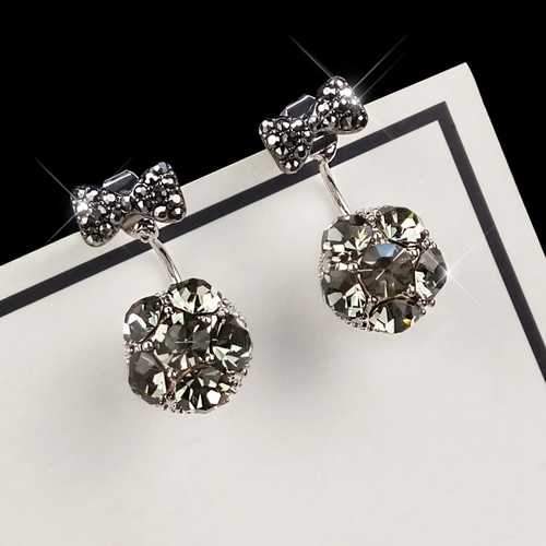Bowknot Ball Earrings