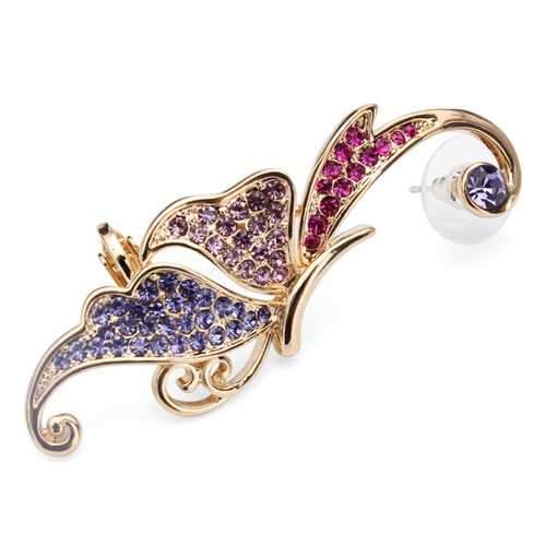 Crystal Butterfly Clip